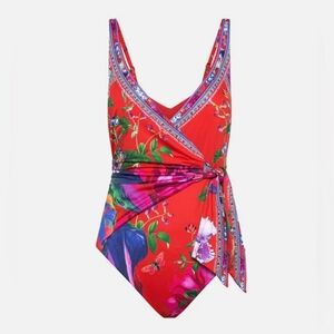 NWOT  A feather wrap one piece